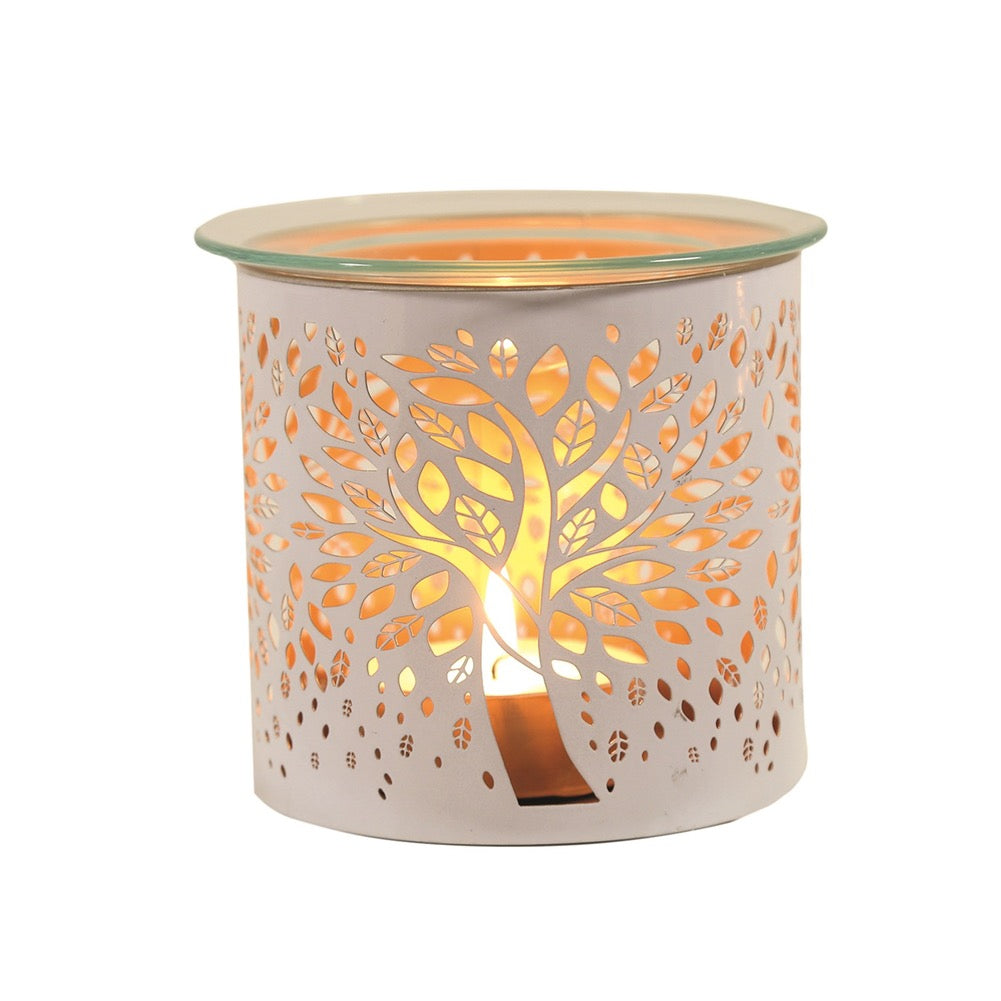 Duftlampe Baum Weiss