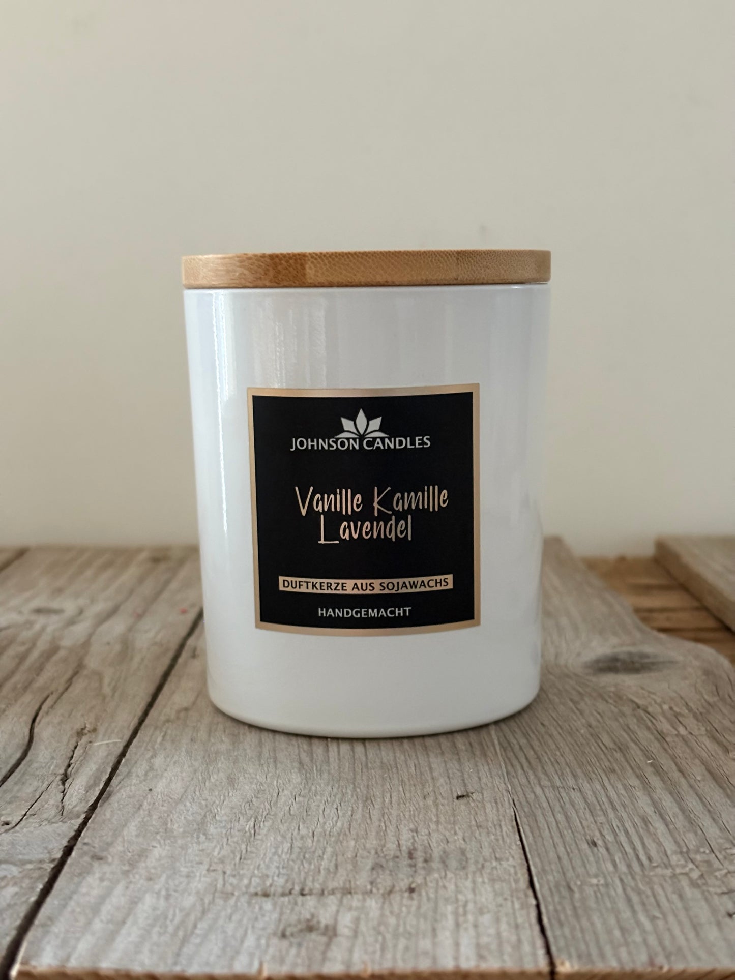 Sojakerze Vanille Kamille Lavendel