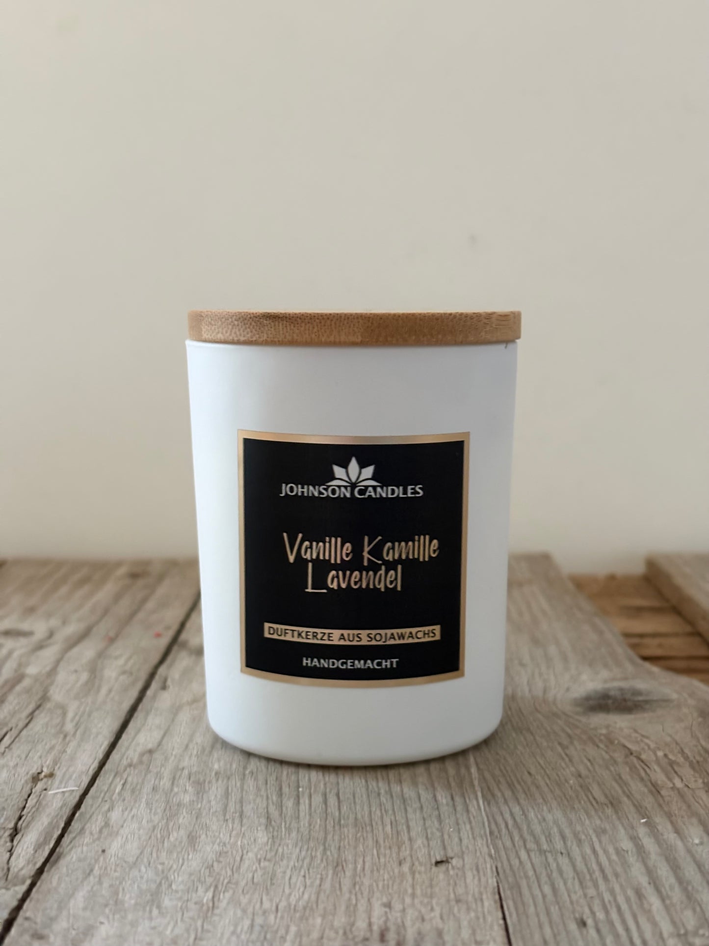 Sojakerze Vanille Kamille Lavendel