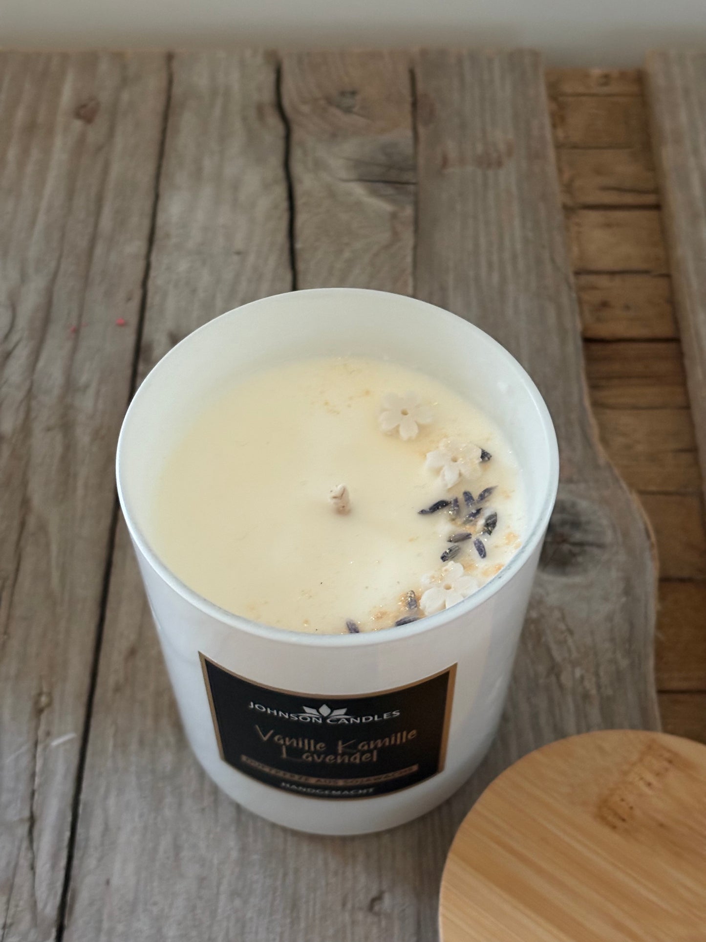 Sojakerze Vanille Kamille Lavendel