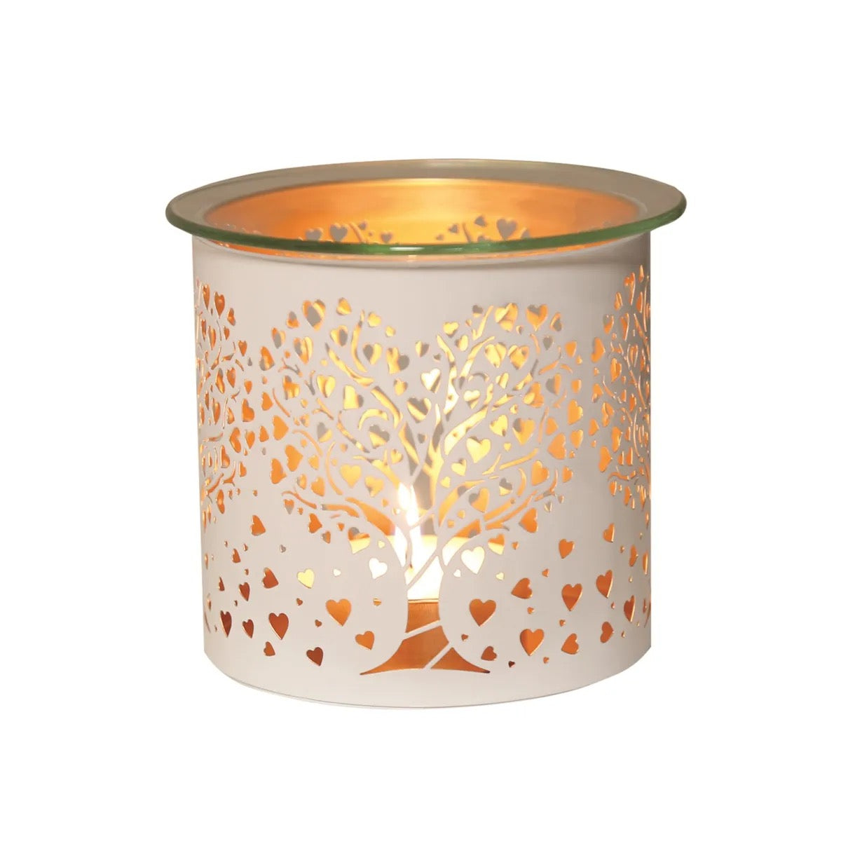 Duftlampe Herz-Baum Weiss