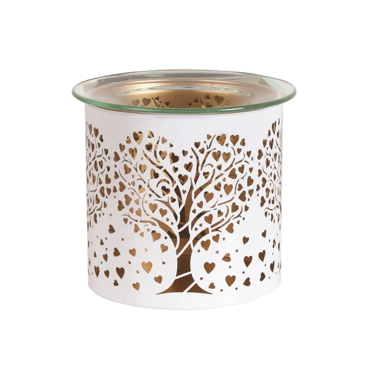 Duftlampe Herz-Baum Weiss