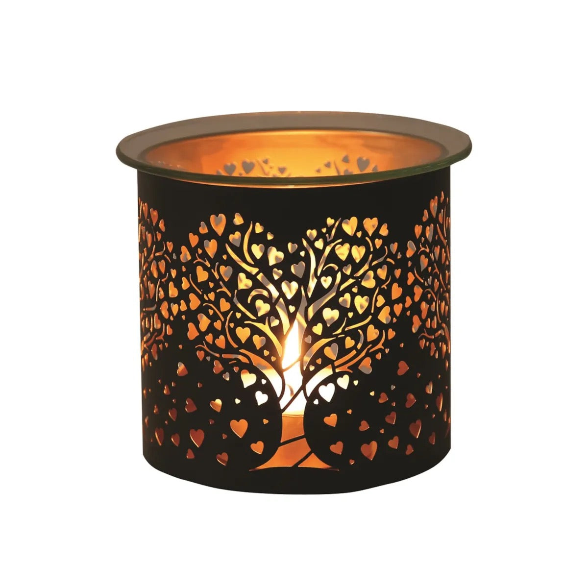 Duftlampe Herz-Baum Schwarz
