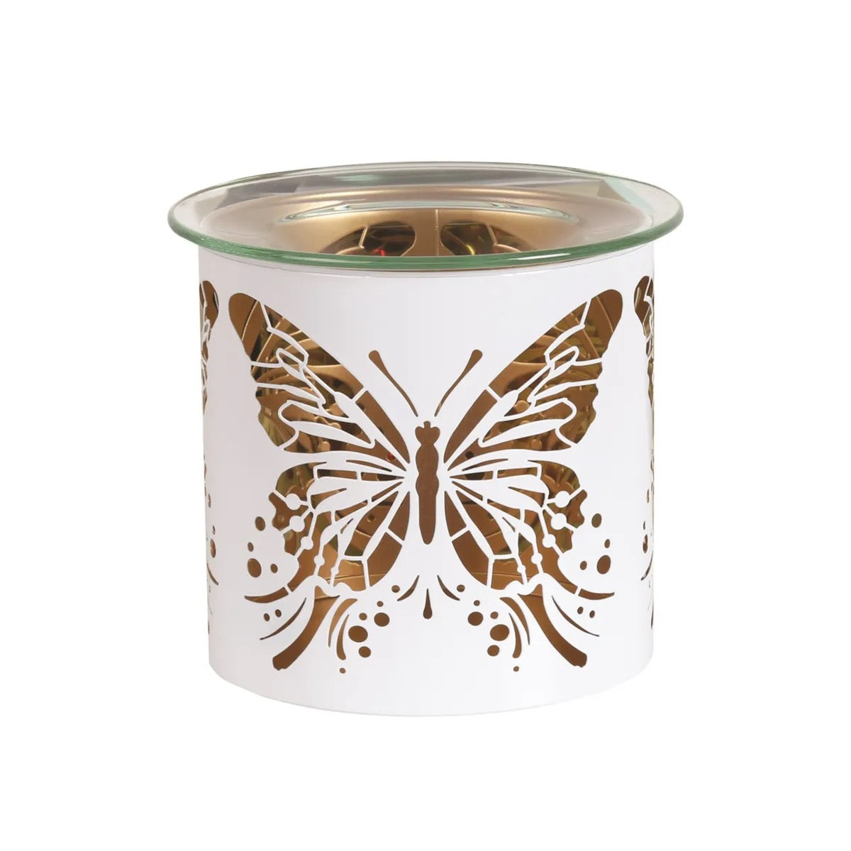 Duftlampe Schmetterling Weiss