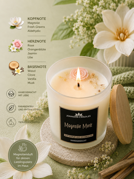 Sojakerze Magnolie Musk