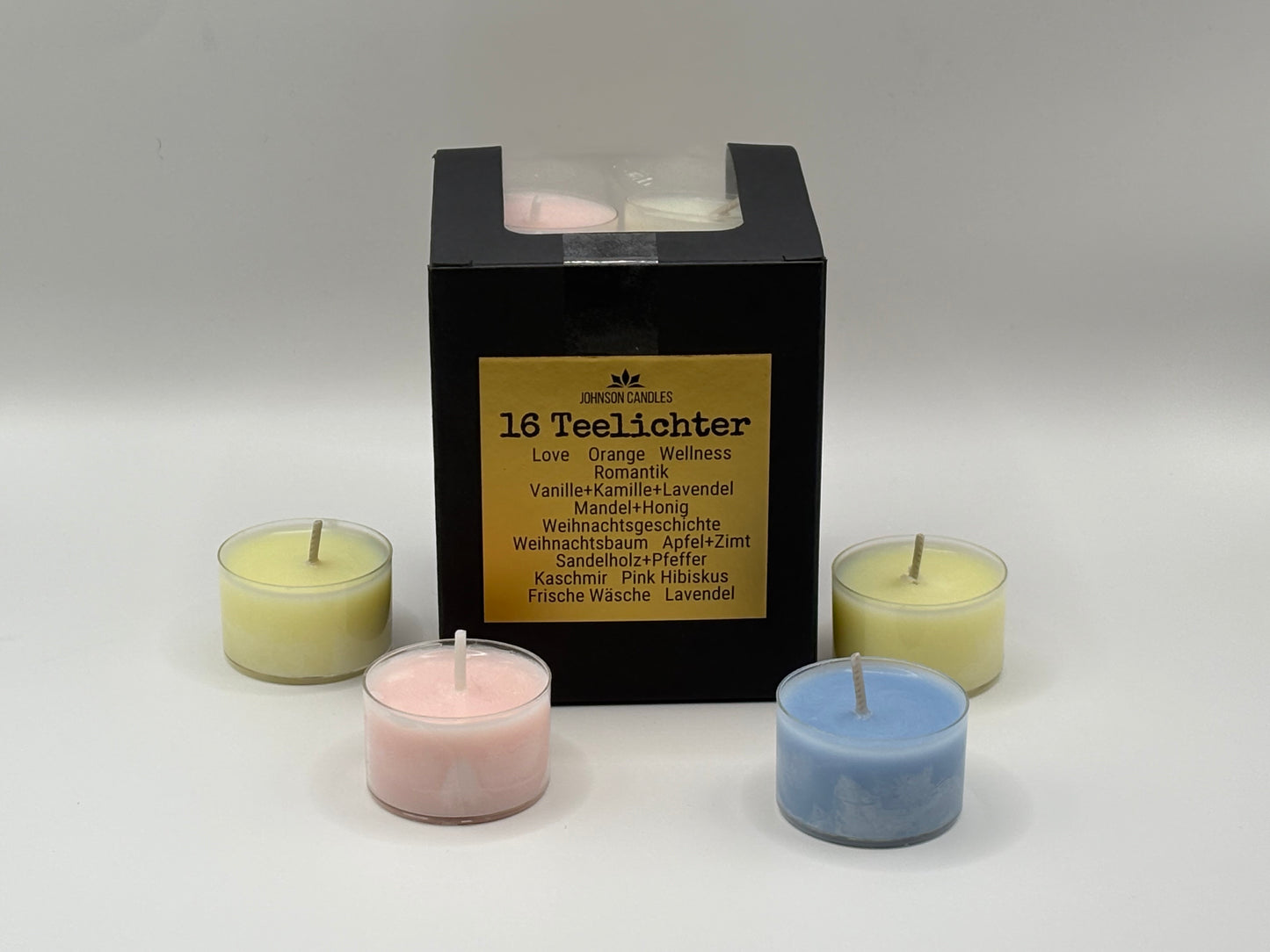 Teelichter  16Stk assortiert