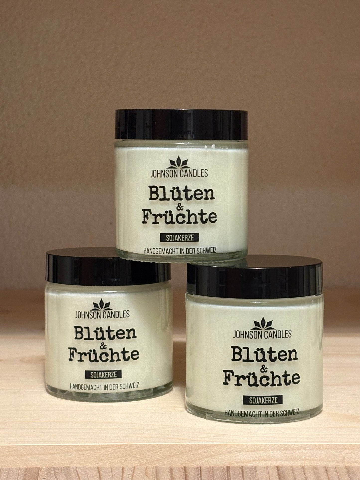 Sojakerze Blüten & Früchte