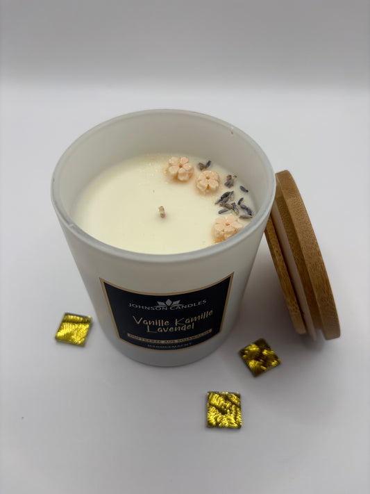 Sojakerze Vanille Kamille Lavendel