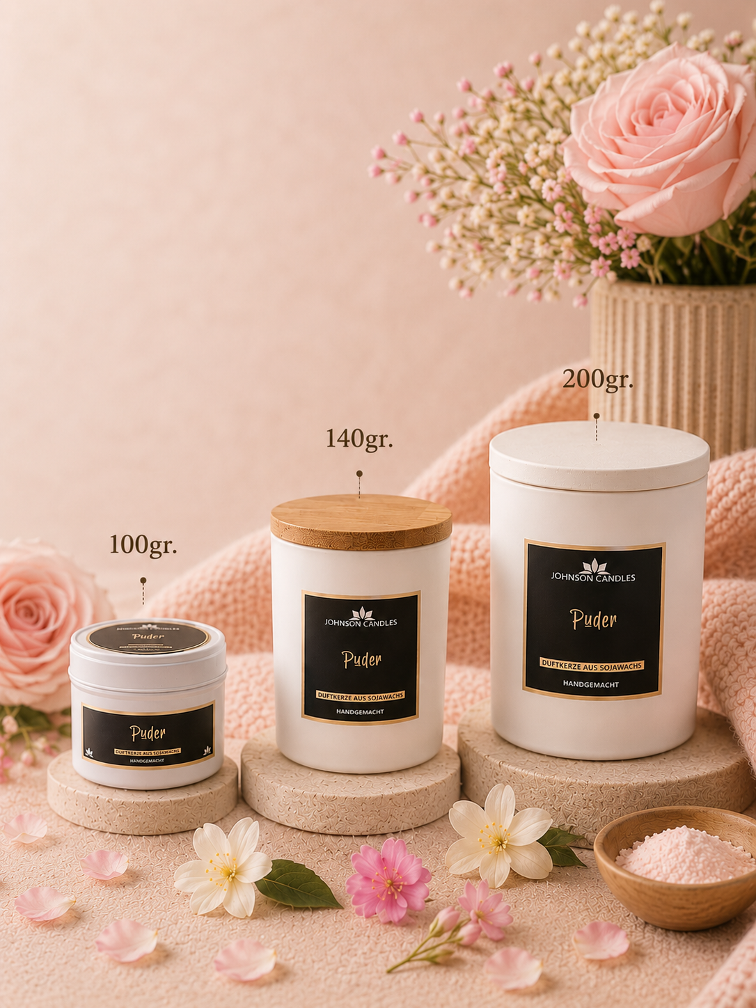 Sojakerze Puder
