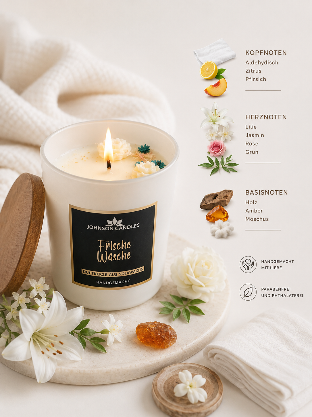 Sojakerze Frische Wäsche